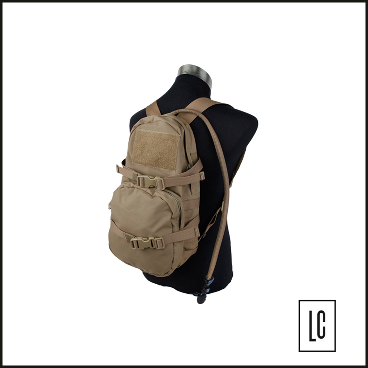 Mochila Tática Hidratação 3 Litros - 600DD - TAN