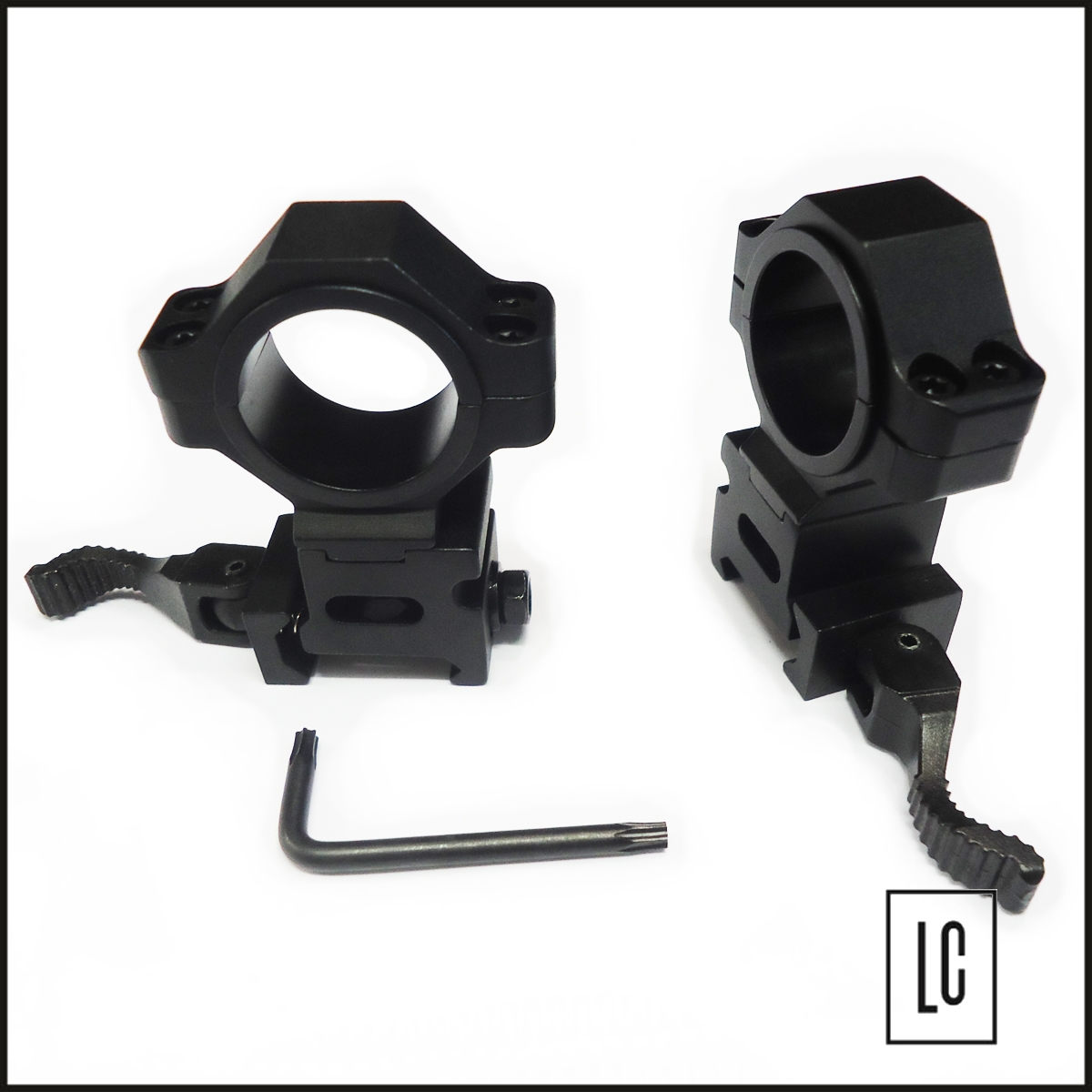 par-de-suporte-alto-swiss-arms-fixacao-rapida-p-tubos-de-1-e-trilhos-20mm