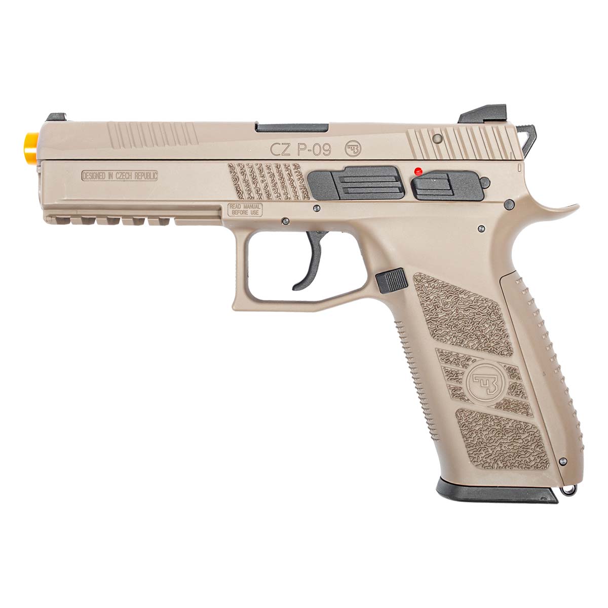 Pistola Airsoft Co2 CZ P-09 FDE Blowback 6mm Licenciado