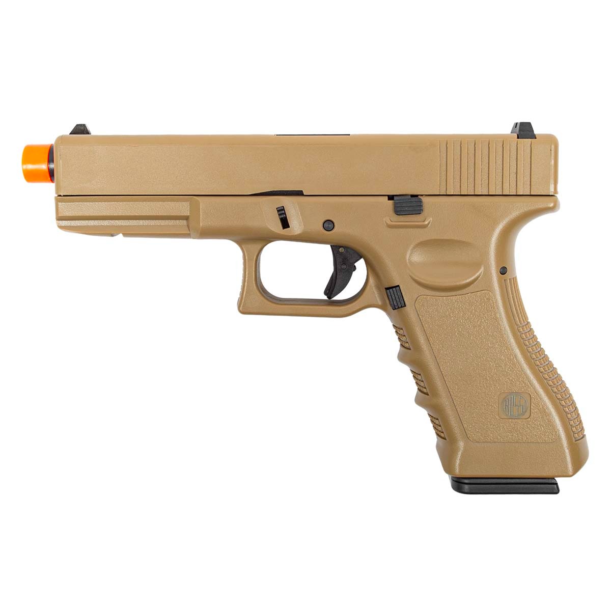 Pistola Airsoft Rossi Glock V17 TAN GBB Blowback