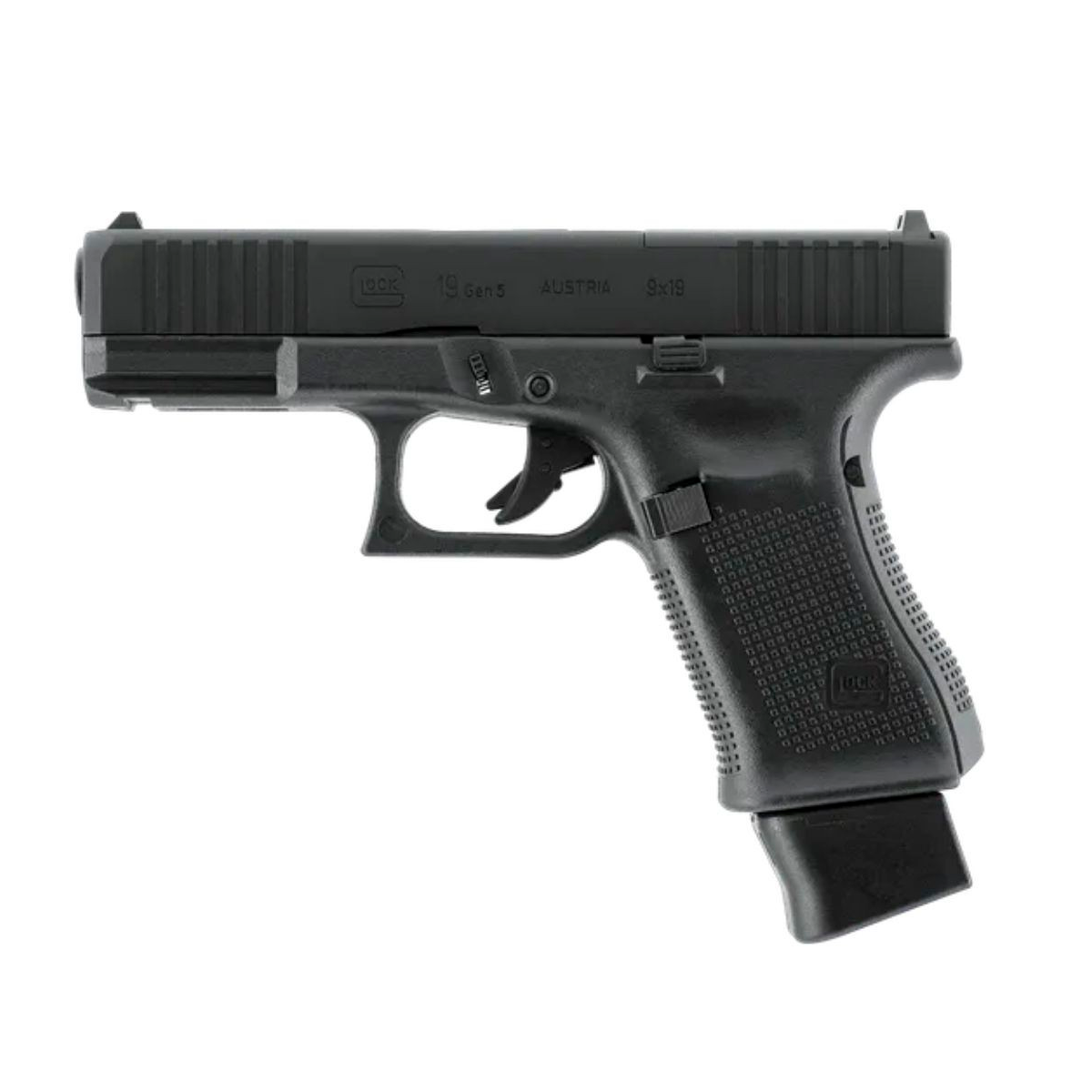 Pistola de Pressão Co2 GLOCK 19 Gen5 MOS 4.5mm Licenciada