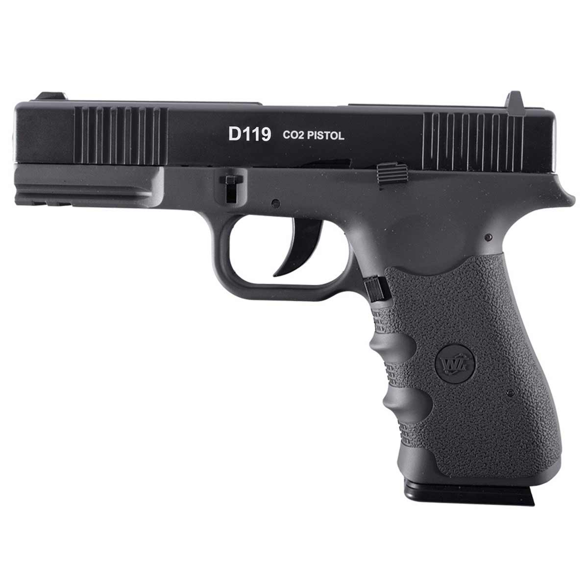 Pistola de Pressão Co2 Glock W119 Delta BlowBack Metal 4.5mm