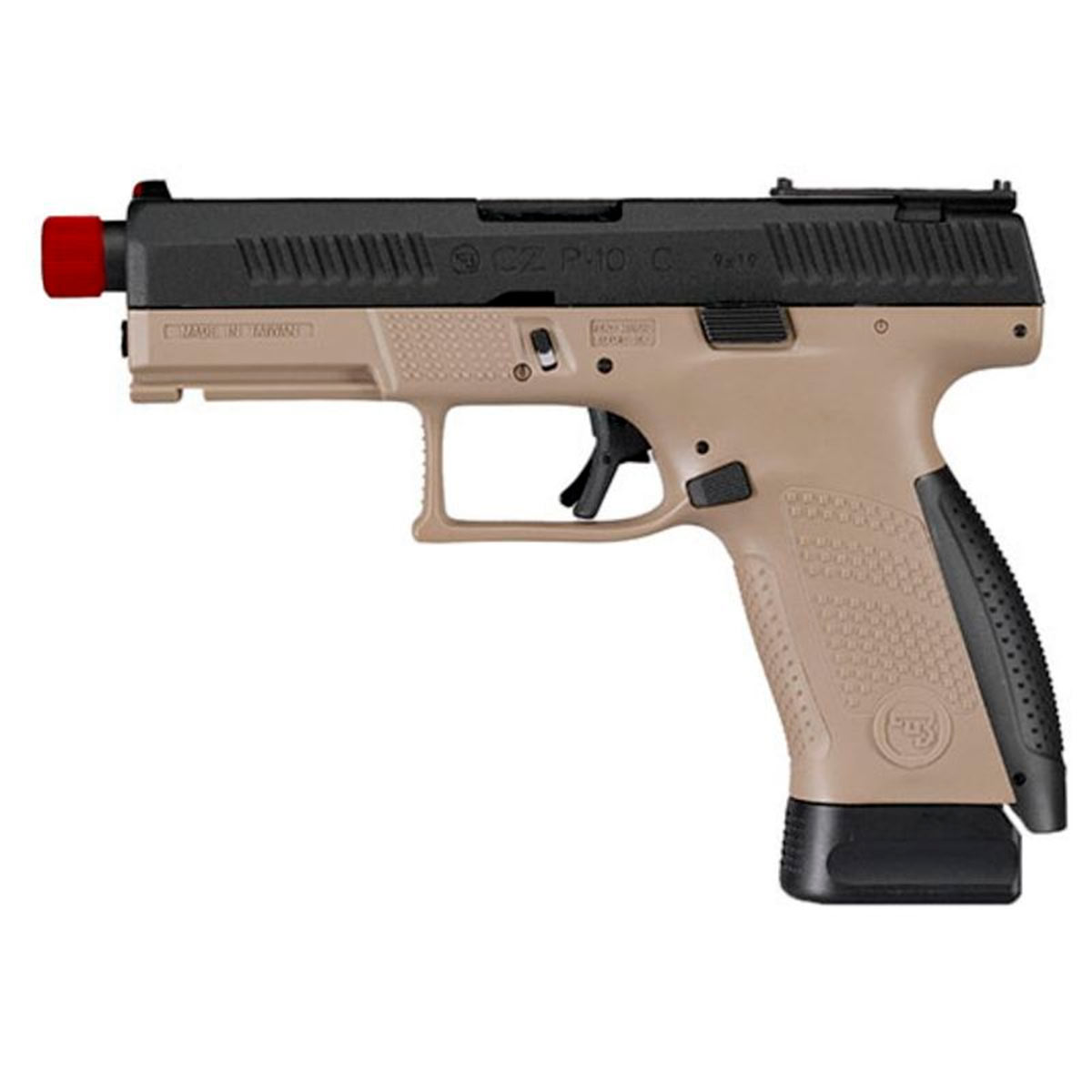 Pistola Airsoft Co2 CZ P-10C Dual Tone FDE OR-OT 6mm Licenciada