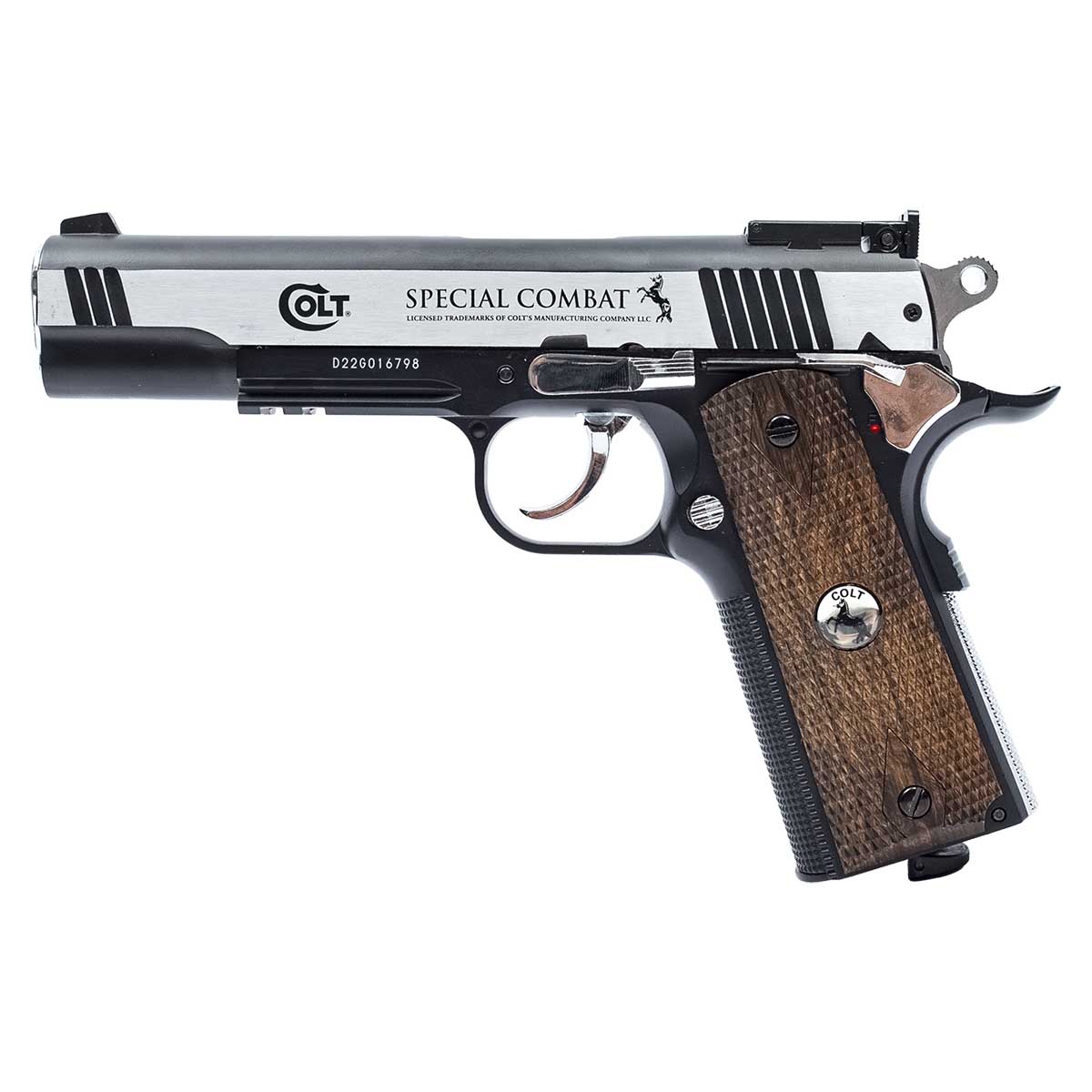 Pistola de Pressão CO2 Colt 1911 Special Combat 4.5mm Licenciada