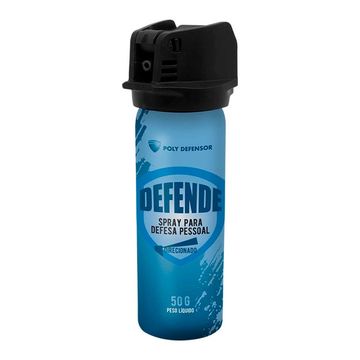 Spray de Defesa Defende em Jato Direcionado 50g Poly Defensor