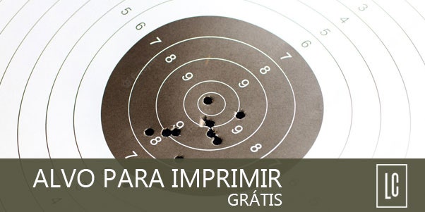 Alvo para Imprimir Tamanho A4 PDF Grátis - Loja da Carabina