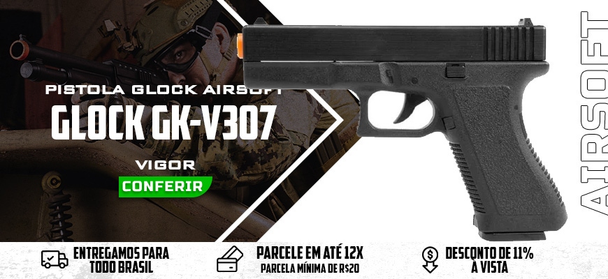 Pistola Airsoft Spring Glock GK-V307 Vigor