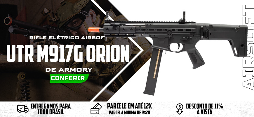 Rifle Airsoft UTR M917G Orion Gatilho Eletr&ocirc;nico Pr&eacute; Cocking