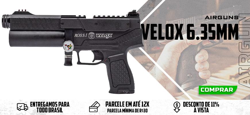 Pistola PCP Hatsan Velox Semi Auto 6.35mm (.25) Big Bore