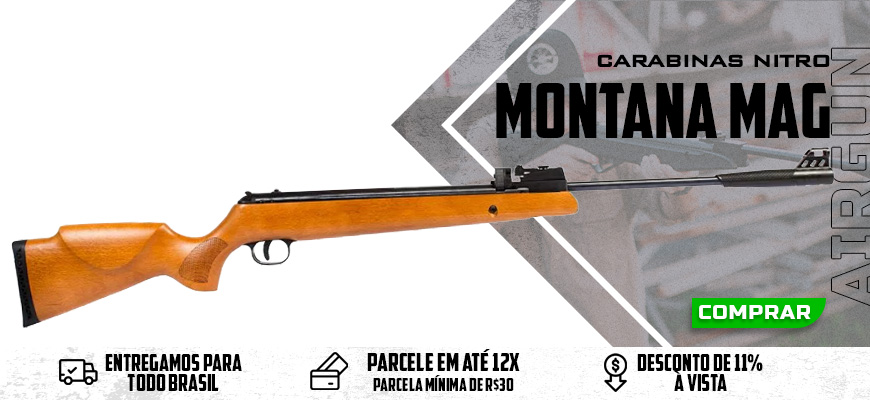 Carabina de press&atilde;o Montana Mag Nitro 5.5mm TAG