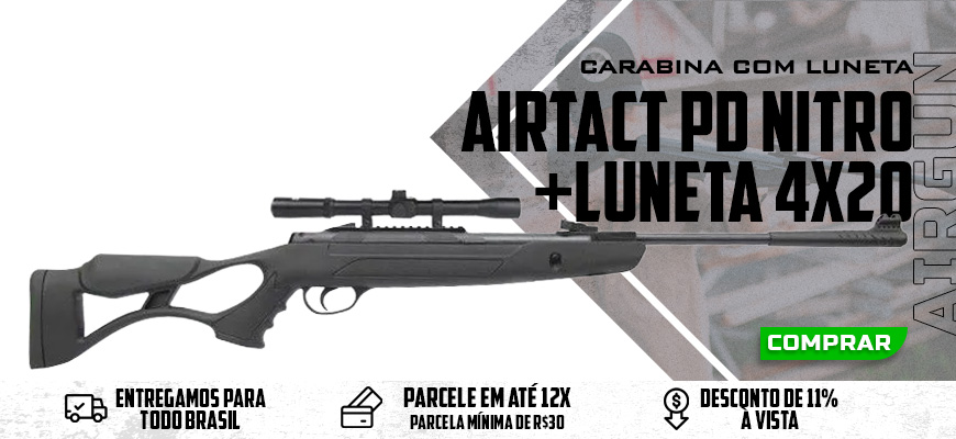 Carabina Hatsan Airtact PD Nitro 5.5mm + Luneta 4x20 Thunder Outdoors