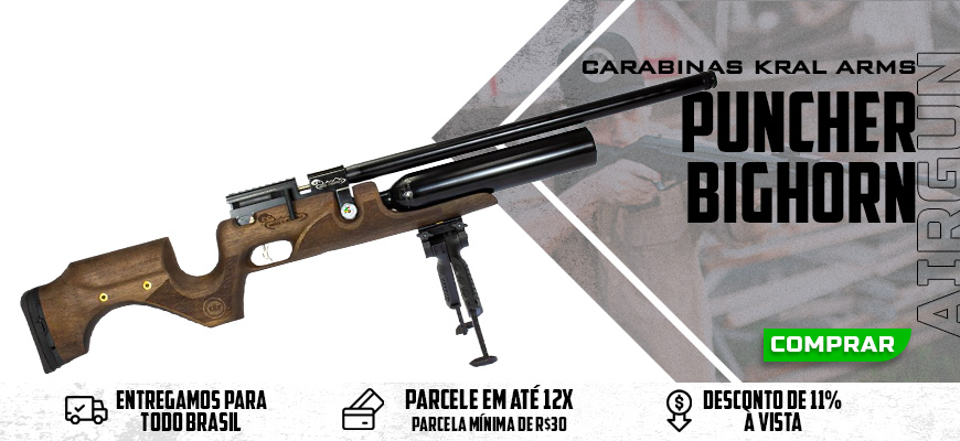 Carabina PCP Kral Arms Puncher Bighorn 5.5mm .22