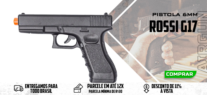 Pistola de Pressão Co2 Rossi G17 6mm Pistola de Pressão Co2 Rossi G17 6mm