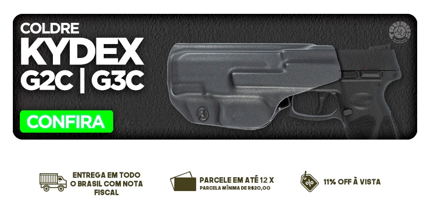 Coldre Kydex Velado IWB Taurus G2C / G3C