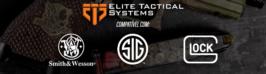 Compatível ETS Sig Sauer Glock Smith & Wesson Compatível ETS Sig Sauer Glock Smith & Wesson