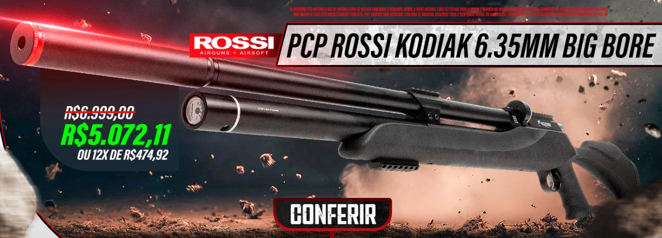 Carabina PCP Rossi Kodiak 6.35mm Big Bore .25