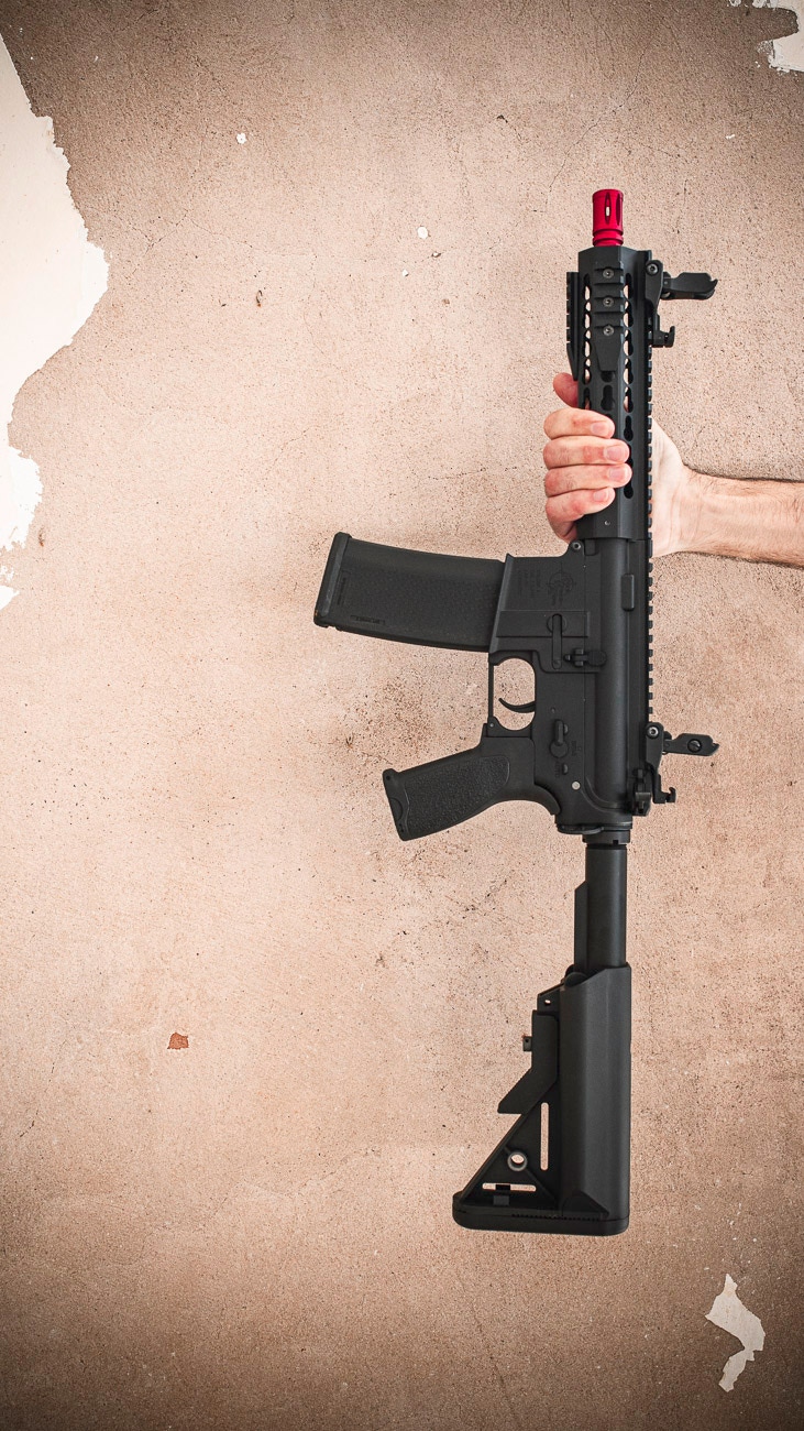 M4 Specna Arms SA-E08 - posição vertical
