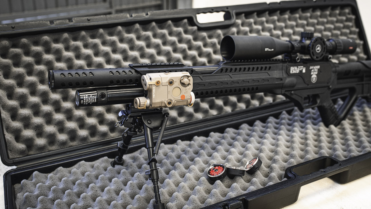 anpeq sendo utilizado em carabina pcp