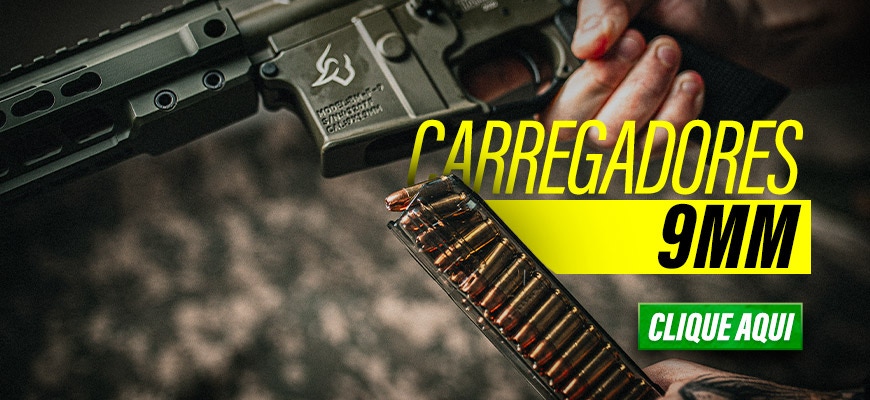 carregadores armas de fogo calibre 9mm