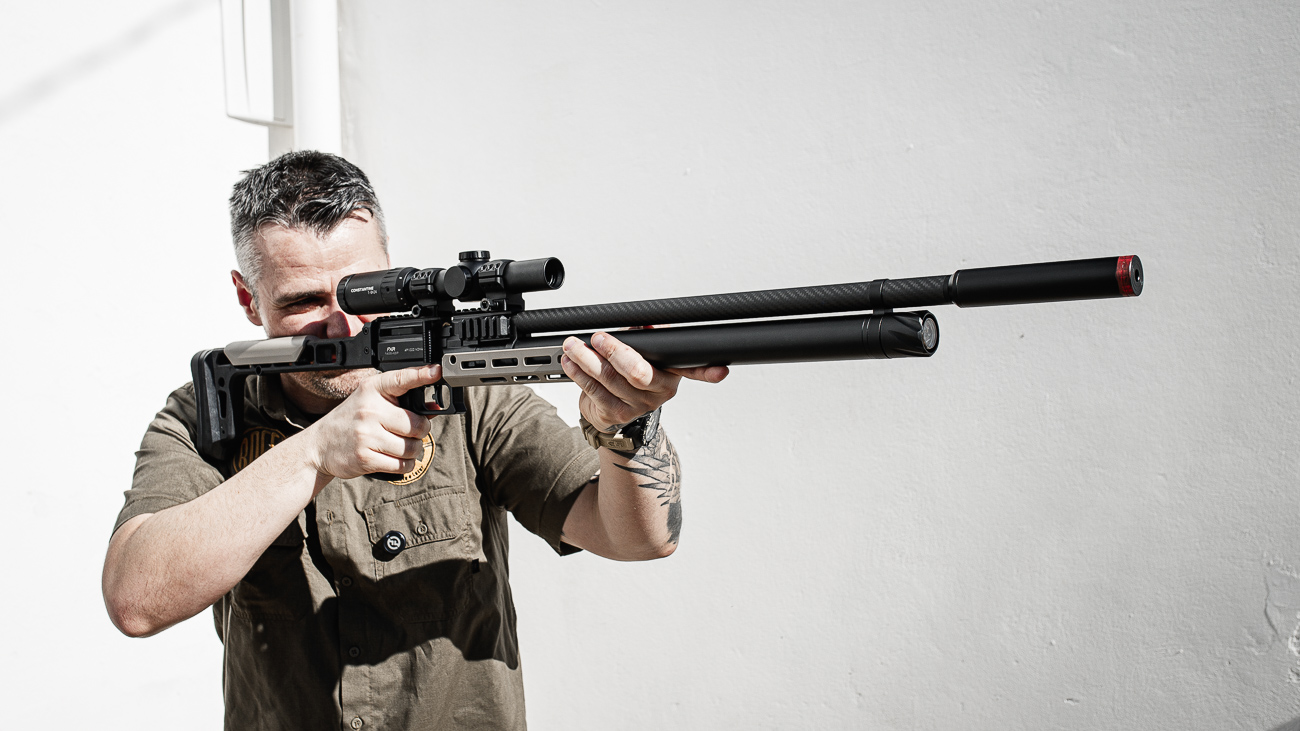 PCP AP1000 - em posicao de tiro