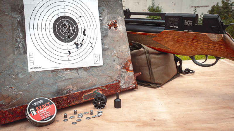 Chumbinho usado com Carabina PCP R8