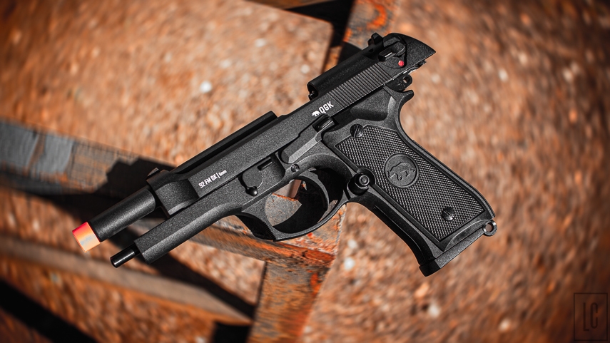 Pistola de Airsoft Full Metal Bereta QGK