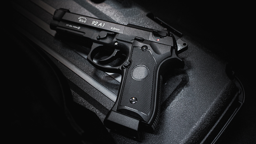 Pistola de pressão Co2 GBB com case rígido para pistolas