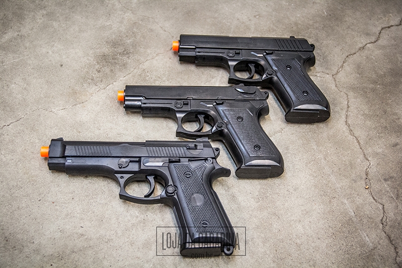 Combo 3 pistolas Airsoft Spring Vigor