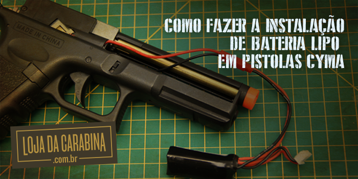 Colocando bateria Lipo em pistola eletrica Como colocar Bateria Lipo em AEP