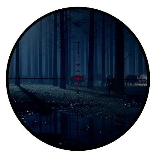 Luneta 4-16x44 sentinel - detalhes do retículo