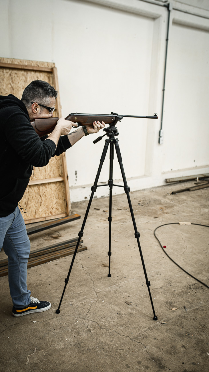 tripe apoio para tiro esportivo - estativa