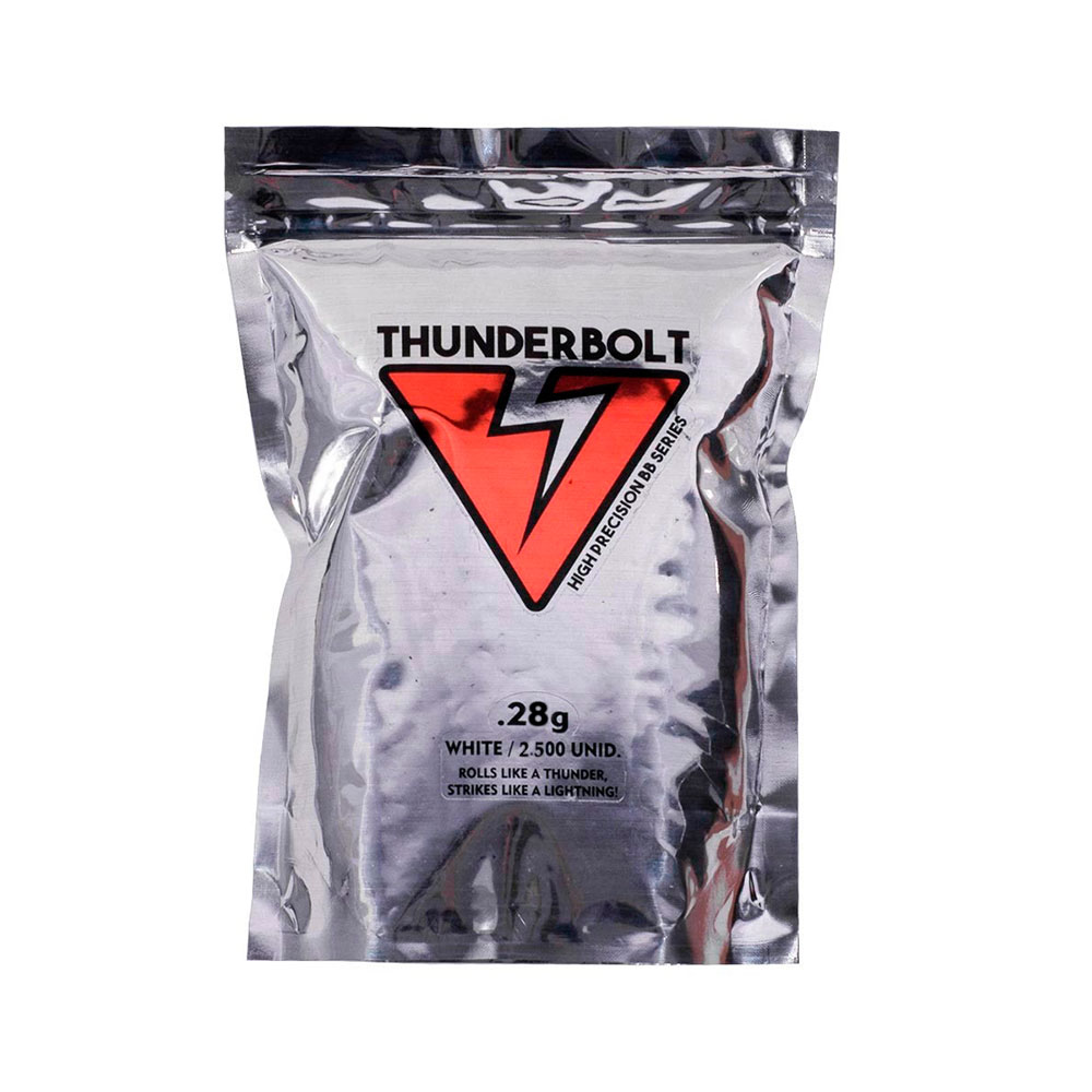 Esferas Plásticas bbs Thunderbolt 0,28g - 3000 Unidades
