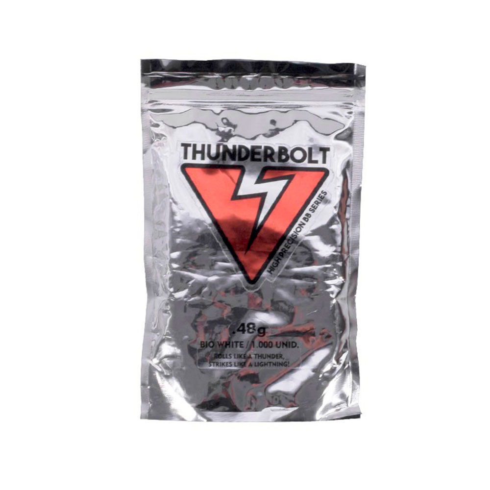 Esferas Plásticas bbs Thunderbolt 0,48g - 1000 Unidades 