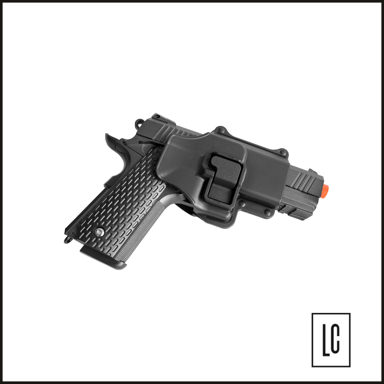 Pistola-de-Airsoft-G25+ Full Metal-6mm-coldre-Rigído-Galaxy-Loja-da-Carabina