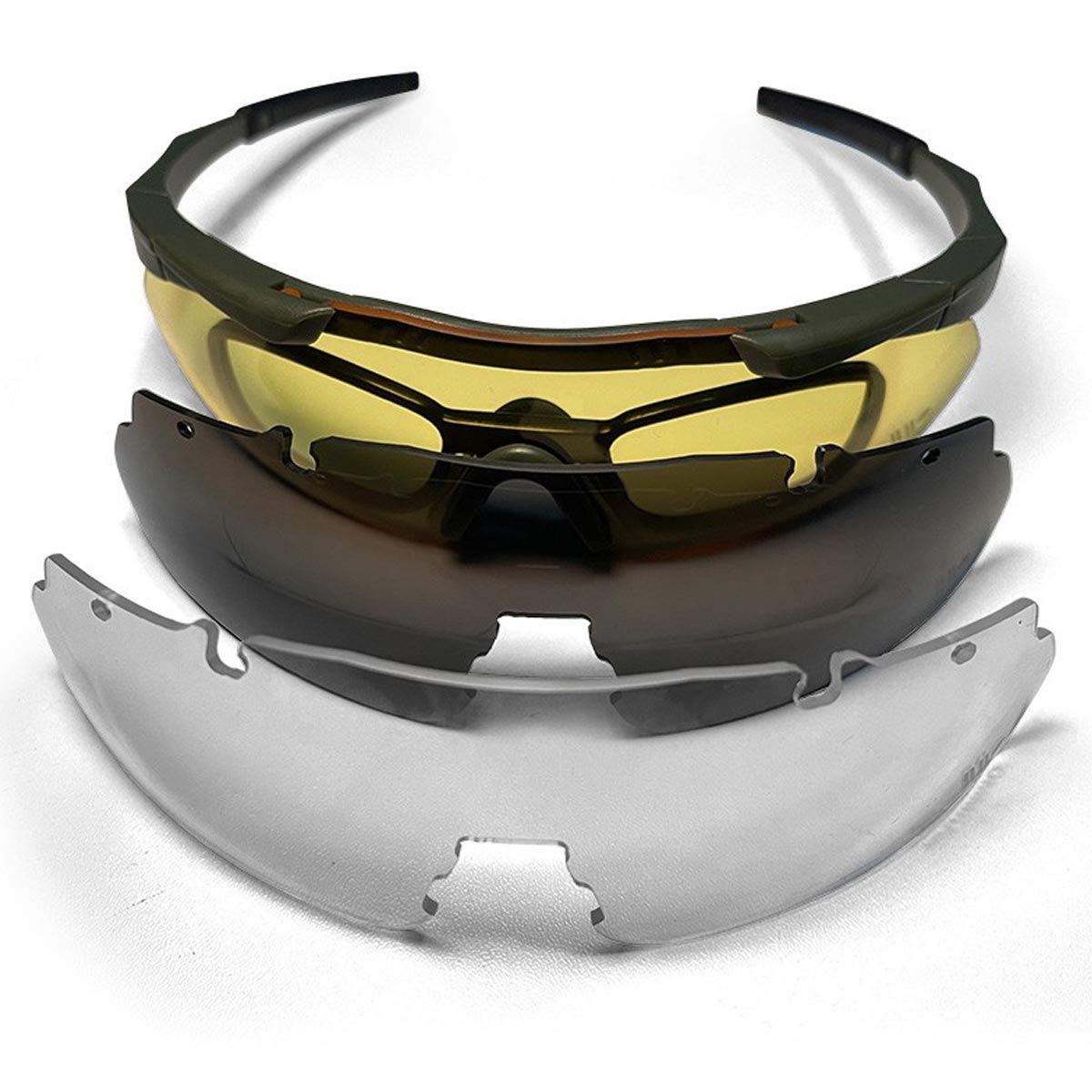 oculos airsoft com 3 lentes e suporte para lente de grau